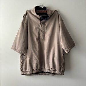 Footjoy short‎ sleeve men's Golf wind barker color cream size L